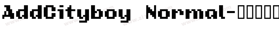 AddCityboy Normal字体转换